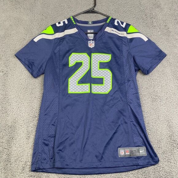 Nike On Field Seattle Women's Seahawks Jersey Size L Richard Sherman #25 - Picture 1 of 12